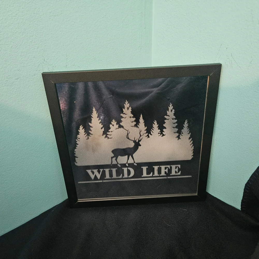 Wild Life Black Framed Wall Art